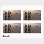 アサバスカサンドデュネス 長方形シール (シート)