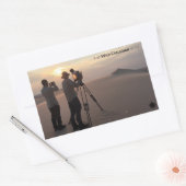 アサバスカサンドデュネス 長方形シール (封筒)