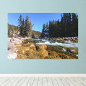 アサバスカ川の魅惑的な美しい キャンバスプリント (インサイチュ (ウッドフロア))