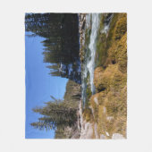 アサバスカ川の魅惑的な美しい フリースブランケット (正面)