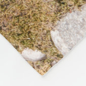 アサバスカ川の魅惑的な美しい フリースブランケット (角)