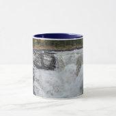 アサバスカ秋、カナダ美しい、滝 マグカップ (中央)