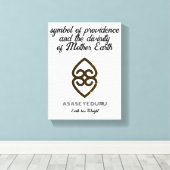 アサースイェドゥルアースウエイトアディンクラシンボルデザイン キャンバスプリント (インサイチュ (ウッドフロア))