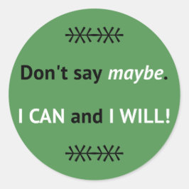 アサーティブCANの引用文緑 ラウンドシール