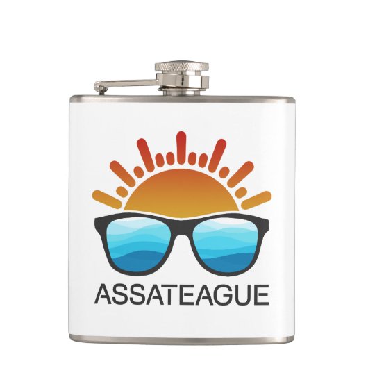アサーテハーアイランドメリーランドバージニアサングラス フラスク (正面)