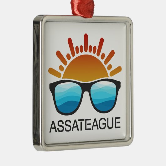 アサーテハーアイランドメリーランドバージニアサングラス メタルオーナメント (右)