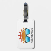 アサーテハーアイランドメリーランドバージニアサングラス ラゲッジタグ (裏面縦)