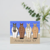 アサーテハーアイランドVAチンコテアハポニーポストカード ポストカード (スタンド正面)