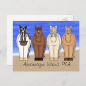 アサーテハーアイランドVAチンコテアハポニーポストカード ポストカード (正面/裏面)