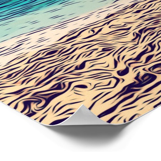 アサーテハーワイルドホースビーチポスター ポスター (角)