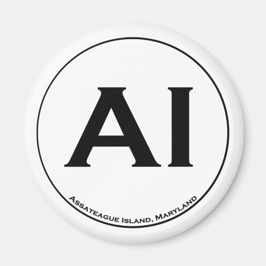 アサーテハ島磁石 マグネット (正面)