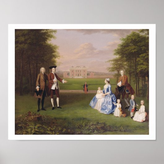 アサートンと彼の家族のロバート・グウィリム, c.1745- ポスター (正面)