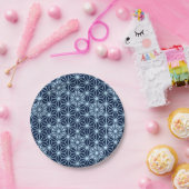 アサ日本のノハパターン – インディゴブルー ペーパープレート (パーティー)