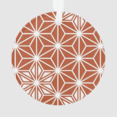 アサ日本のノハパターン – テラコッタ オーナメント (裏面)