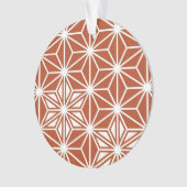 アサ日本のノハパターン – テラコッタ オーナメント (正面)