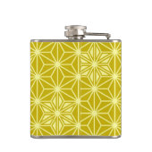 アサ日本のノハパターン – マスタード金ゴールド フラスク (裏面)