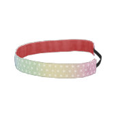 アサ日本のノハ伝統的プリントパステルレインボー アスレチックヘッドバンド (右)