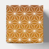 アサ日本のノハ伝統的プリントブルゴーニュ&金ゴールド フェイバーボックス (上部)