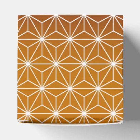 アサ日本のノハ伝統的プリントブルゴーニュ&金ゴールド フェイバーボックス (上部)