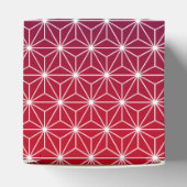 アサ日本のノハ伝統的プリントレッド&パープル フェイバーボックス (上部)