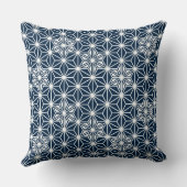 アサ日本のノハ模様 – ネイビーブルー クッション (裏面)