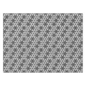 アサ日本のノハ模様 – 白と黒 テーブルクロス (正面(横))