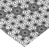 アサ日本のノハ模様 – 白と黒 テーブルクロス (アングル)