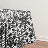 アサ日本のノハ模様 – 白と黒 テーブルクロス (インサイチュ)