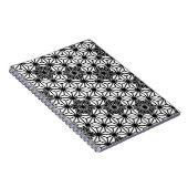 アサ日本のノハ模様 – 白と黒 ノートブック (右側)