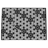 アサ日本のノハ模様 – 白と黒 ラージペーパーバッグ (正面)