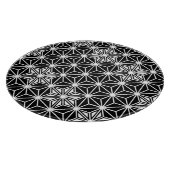 アサ日本のノハ模様 – 白黒 カッティングボード (角)