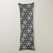 アサ日本のノハ模様 – 白黒 ボディピロー (裏面 (縦))