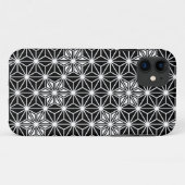 アサ日本のノハ模様 – 白黒 Case-Mate iPhoneケース (裏面(横))