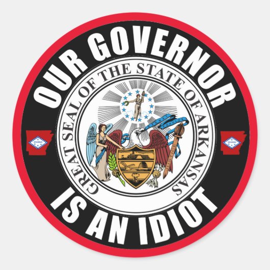 アサ・ハッチンソンは馬鹿だ ラウンドシール (正面)