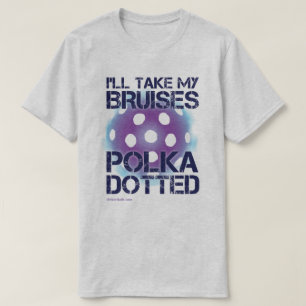 アザのピクルボールシャツを点々のある持って行く Tシャツ