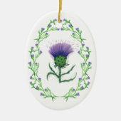 アザスラウンドフレームのアザススコットランド装飾 セラミックオーナメント (正面)