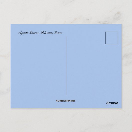 アザディタワーテヘランイラン ポストカード (裏面)
