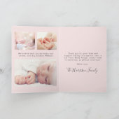 アザドリームトゥ来ルーフォトピンクガール誕生 案内状 (内部)