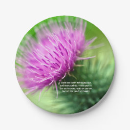 アザミおよびSelkirkの優美の紙皿 ペーパープレート