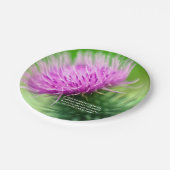 アザミおよびSelkirkの優美の紙皿 ペーパープレート (アングル)