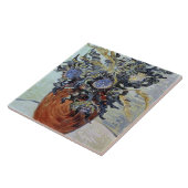 アザミが付いているフィンセント・ファン・ゴッホ|の静物画、1890年 タイル (側面)