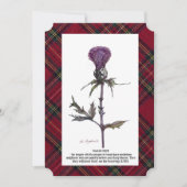 アザミと格子柄 (正面)