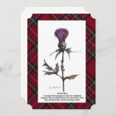 アザミと格子柄 (正面/裏面)