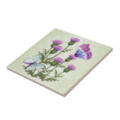 アザミと蝶 タイル (側面)