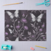 アザミと蝶 薄葉紙 (クラフト)