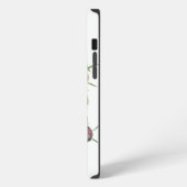 アザミのすみれ色の花 iPhoneケース (左側面)