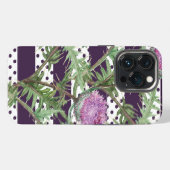 アザミのすみれ色の花 iPhoneケース (裏面横)