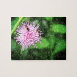 アザミのリラックスさせるな自己心配のジグソーパズルの蜂 ジグソーパズル