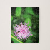 アザミのリラックスさせるな自己心配のジグソーパズルの蜂 ジグソーパズル (縦)