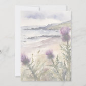 アザミの水彩招待状 招待状 (裏面)